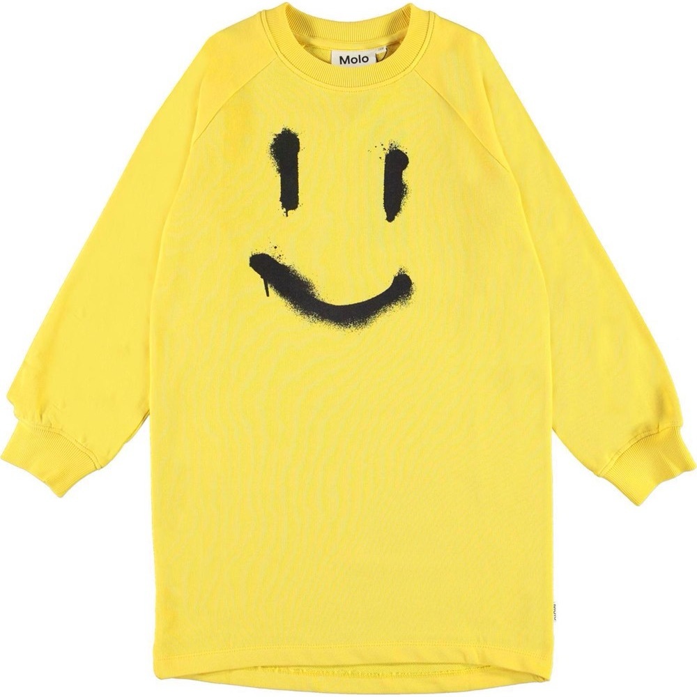 Molo yellow sweatshirt dress size 122-128 (7-8 yo)